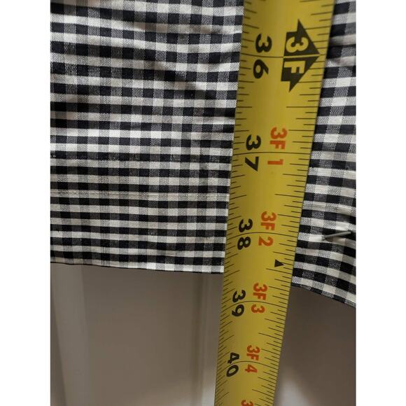 Talbots Silk Sleeveless Dress Womens 14 Knee Length Black White - Picture 5 of 6